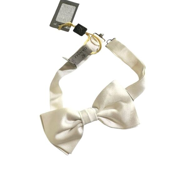 Canali Other - Canali White Italian Silk Bow Tie NWT